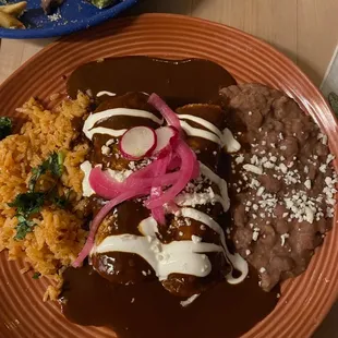 Chicken Mole Enchiladas