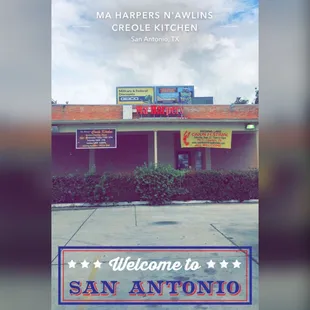 the front of the restaurant