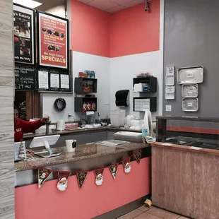 sushi and sashimi, interior