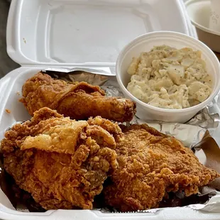 Fried Chicken &amp; Potato Salad!