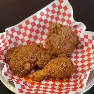 Medium spicy 1 Piece Chicken Thigh 1 Piece Chicken Drum   @dangit.all