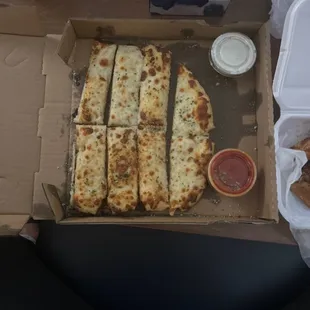 a pizza in a box