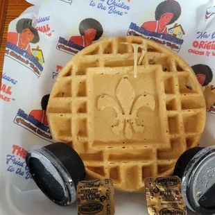 waffles, food