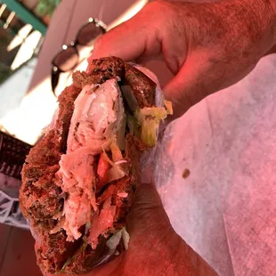 Salmon sandwich