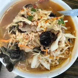 3 favor spicy noodle soup