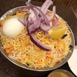 Hyderabadi Shrimp Biryani