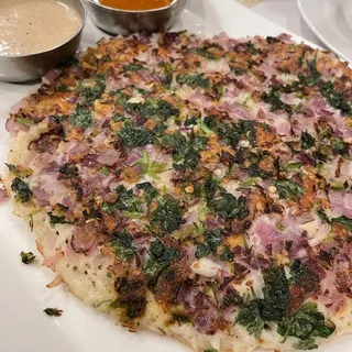 Onion Chilli Uthappam