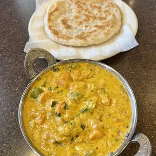 Parotta with Salna (Korma)
