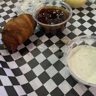 Last of the bacon wrapped Stuffed Jalapeños