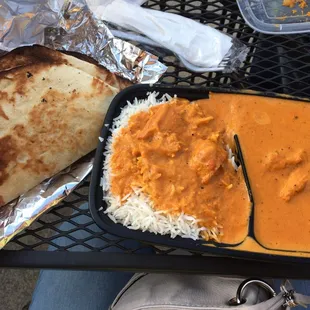 Chicken Tikka Masala and naan