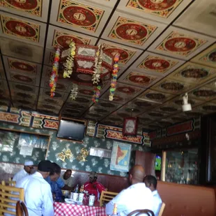 The decor is a Chinese restaurant