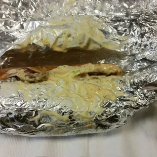 Fish fry sando. So messy but good!