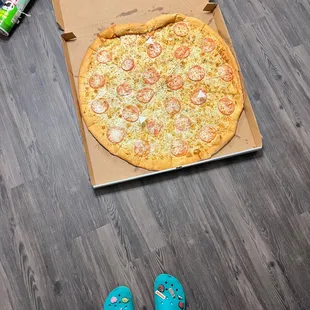 a pizza in a box
