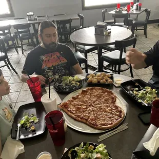 Mother's Day Special with Regular Caesar Salad and Full Garlic Knots.