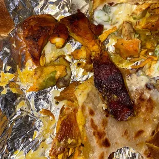 a variety of food items