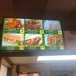 menus and prices