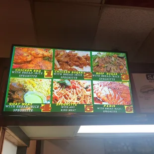 menus and prices