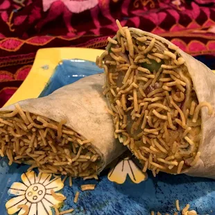 Aloo n' Bhujia Burrito