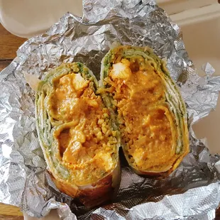 Paneer burrito