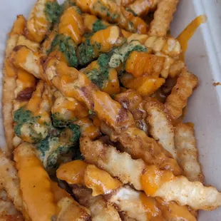 Queso fries $5