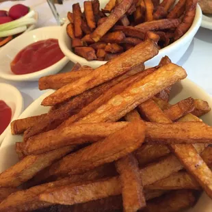 French fries &amp; sweet potato fries