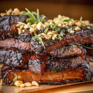 Crispy Ribs with Soy Glaze