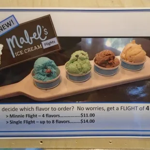 You can order a "flight" with multiple flavors!