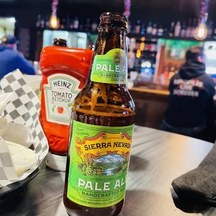 a bottle of pale ale