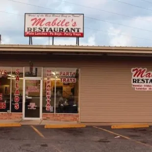 the front of the restaurant