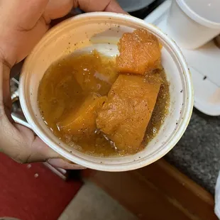 Half eaten yams