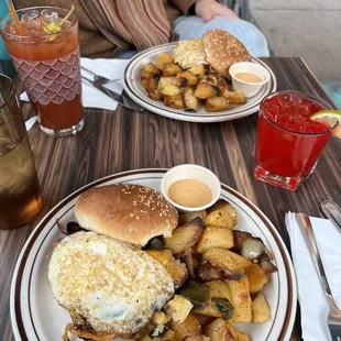 Had the BEC sandwich. Brisket Egg and Cheese. With home fries.