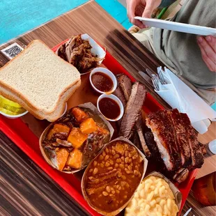 3 Meats Deluxe - with amazing sides