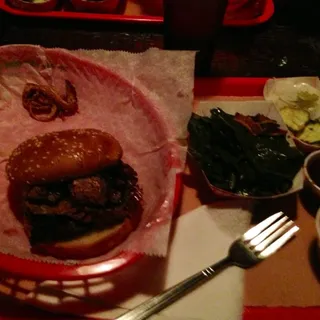 Chopped Beef Brisket Sandwich