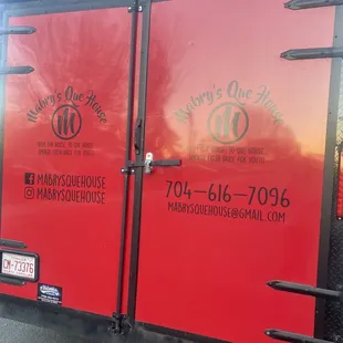 the back of the trailer