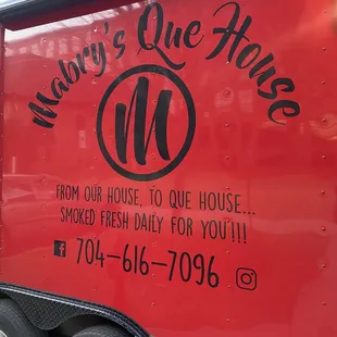 a red food truck