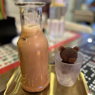 Teddy bear milk tea