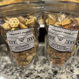 Furikake Snack Mix and Churro Snack Mix