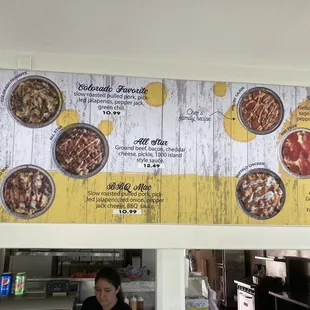 menu, donuts