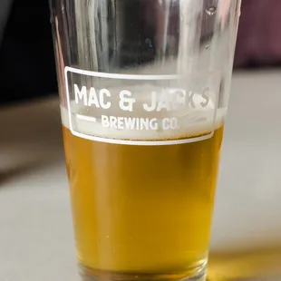 a glass of beer