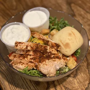 Chargrilled Cajun chicken salad