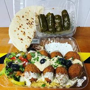 a meal in a plastic container