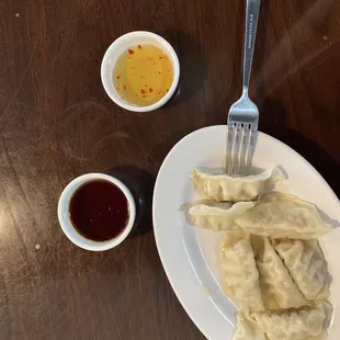 Steamed pot stickers 6