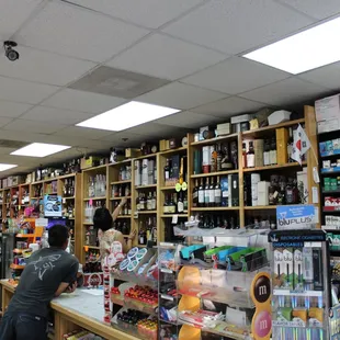 a woman shopping in a store