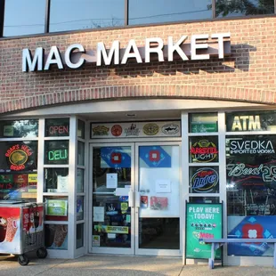 the front of the store