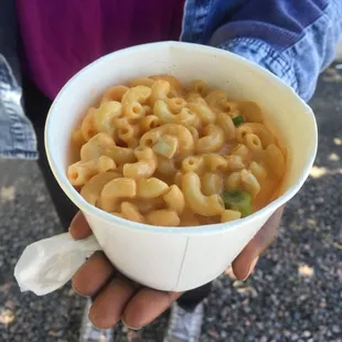 Buffalo chicken mac n cheese... Sad part had no actual chicken but was delicious