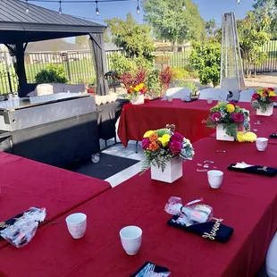  table set for a party