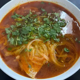 Bun bo hue. So spicy and flavorful!