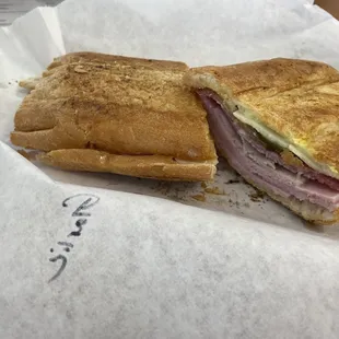 Traditional Cuban pressed with garlic