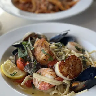 scallops and pasta