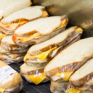 a variety of sandwiches